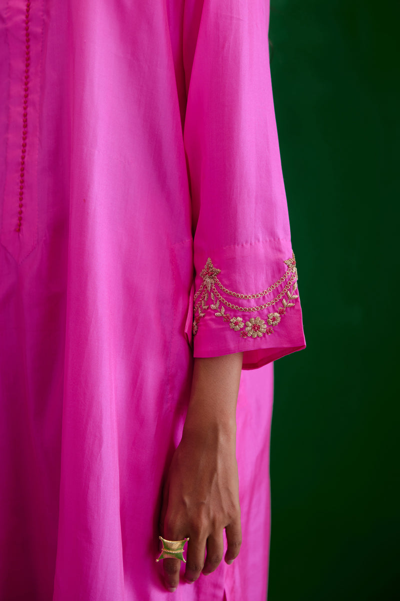 EMBROIDERED TUNIC TROUSER SET