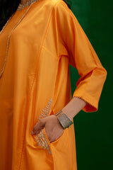 EMBROIDERED TUNIC TROUSER SET