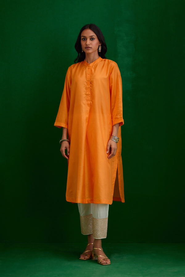 EMBROIDERED TUNIC TROUSER SET