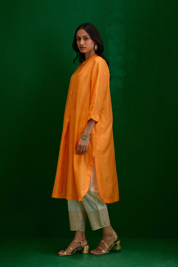 EMBROIDERED TUNIC TROUSER SET