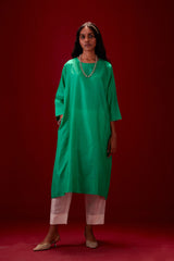 EMBROIDERED TUNIC TROUSER SET
