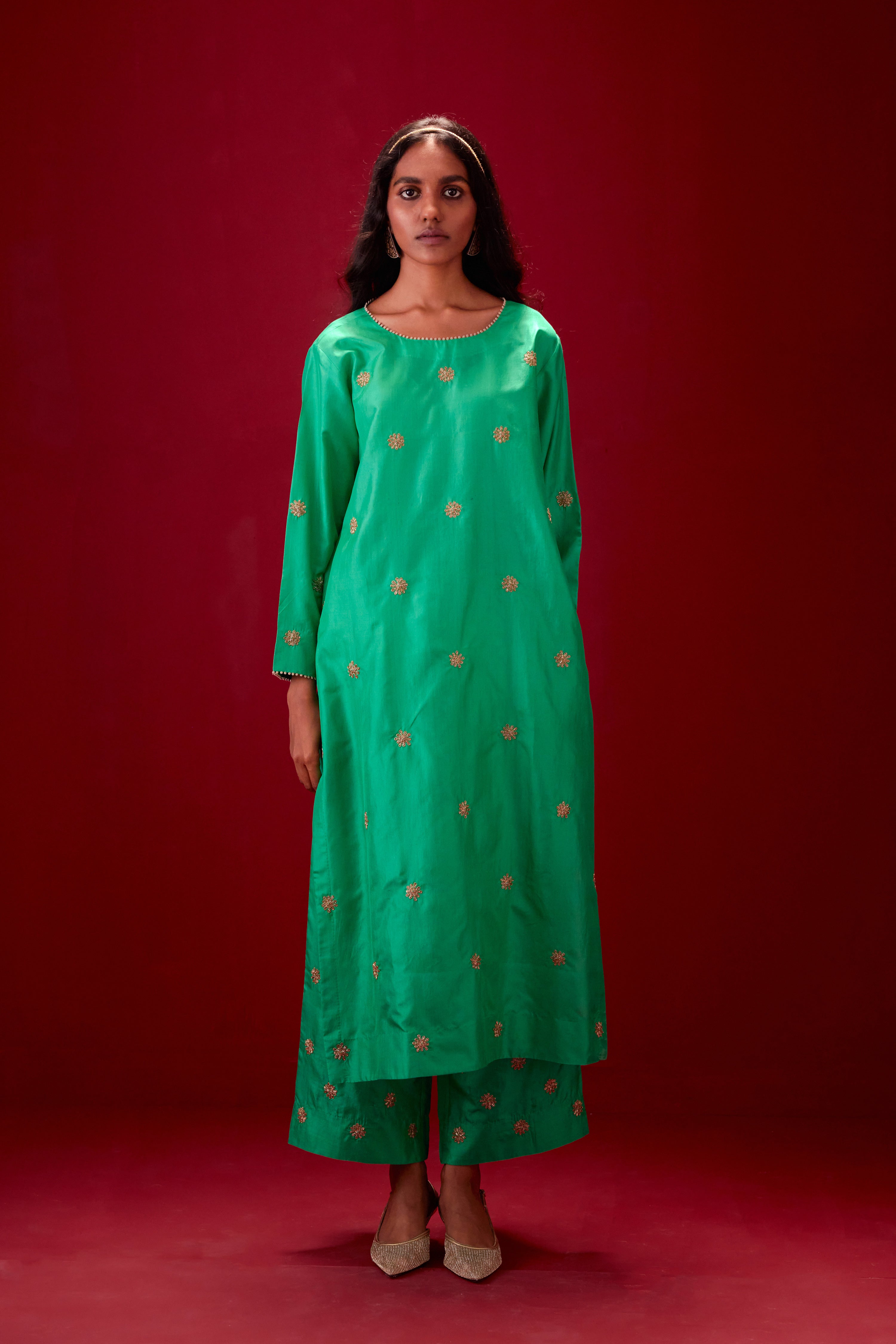 EMBROIDERED TUNIC TROUSER SET – BRIH