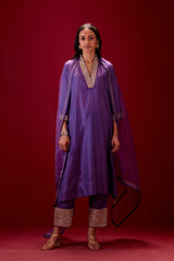 EMBROIDERED TUNIC TROUSER SET