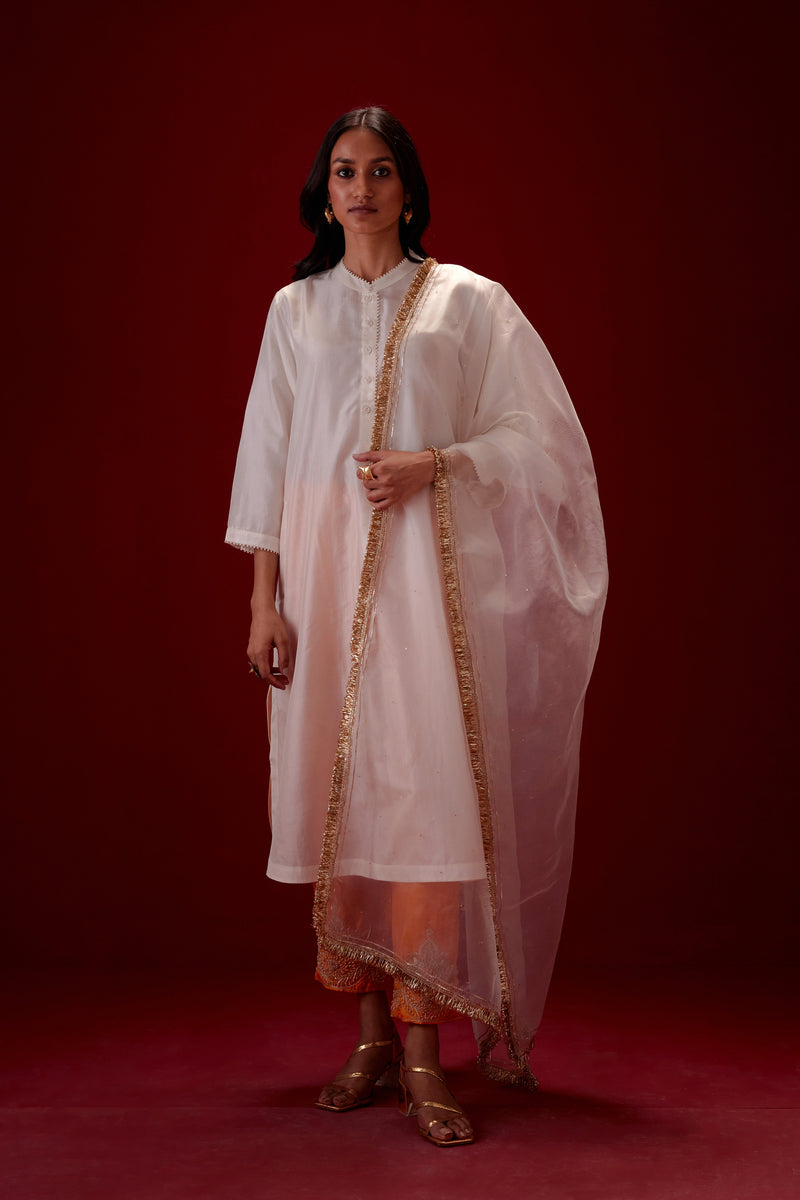 EMBROIDERED TUNIC TROUSER SET