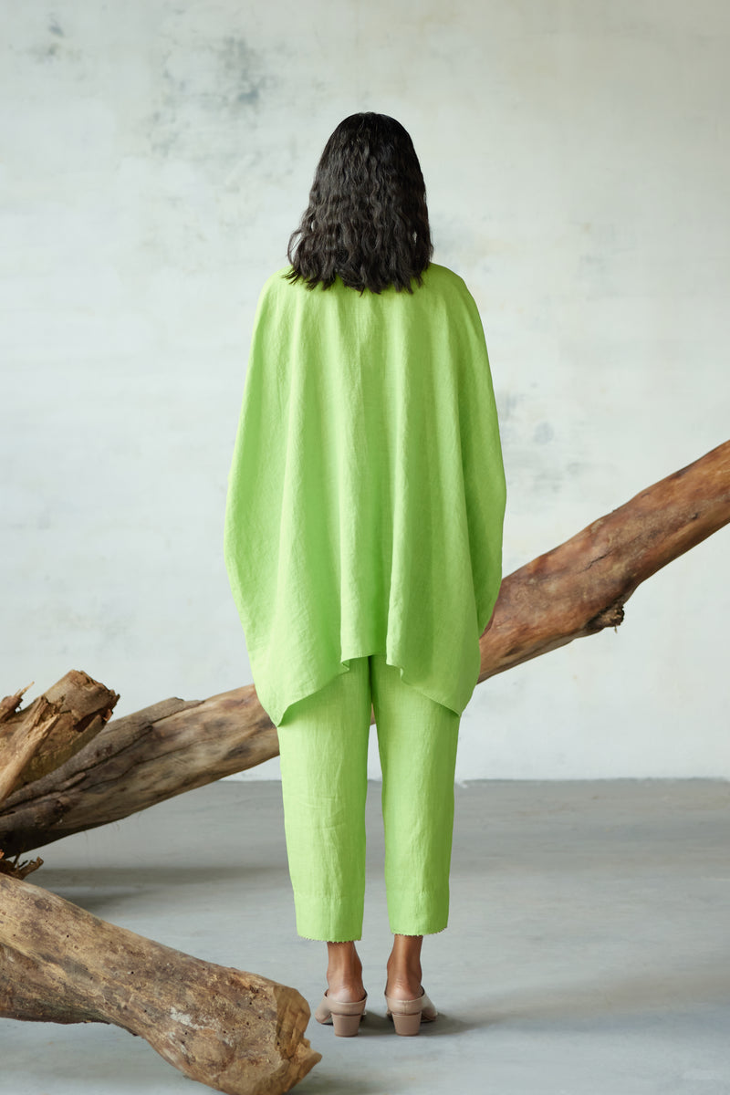 Button-up batwing shirt with Pants