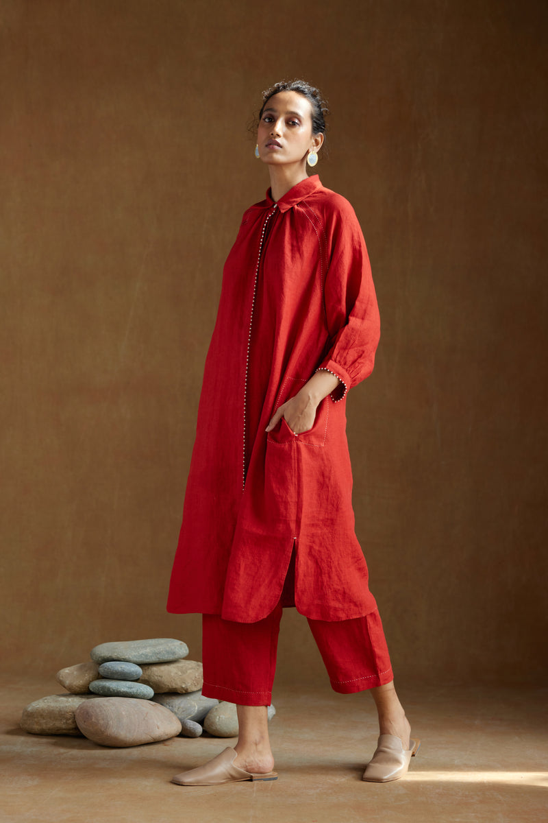 Button-up Tunic with Pants
